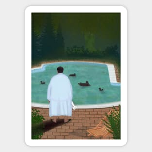 Him, with those ducks ❤ Sticker